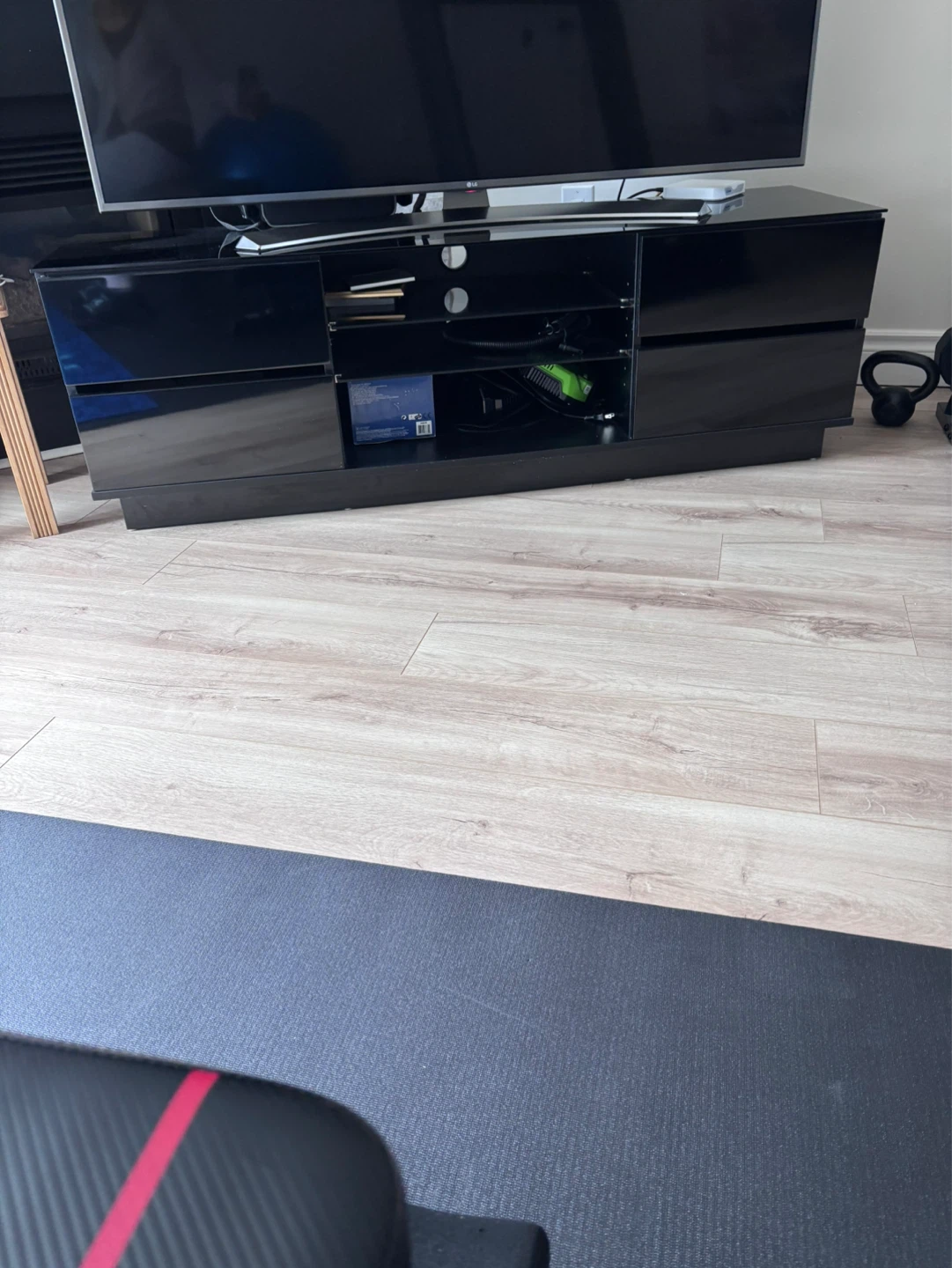 Black TV  Stand / Entertainment Unit - photo 2