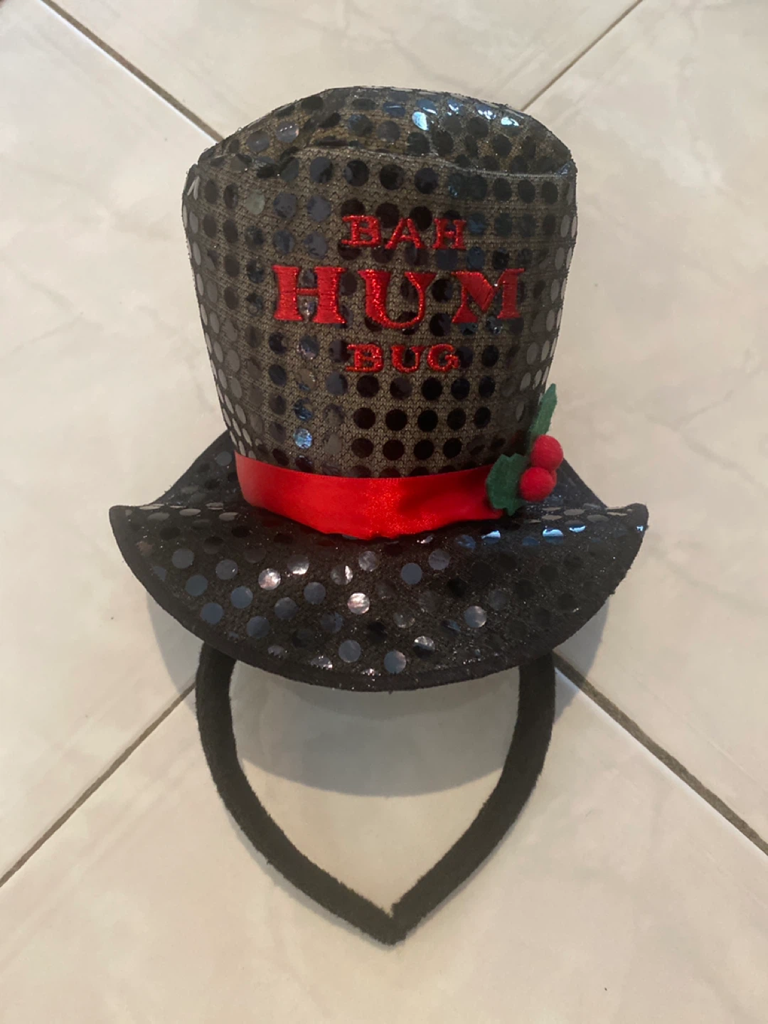 Bah Humbug Top Hat ⚽️ Headband