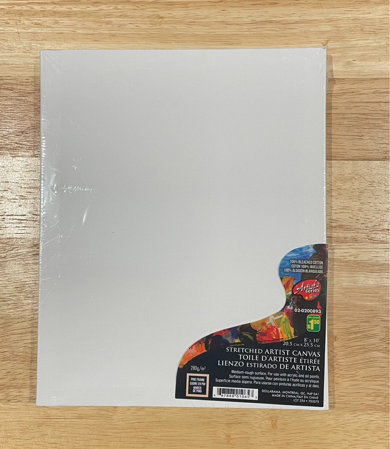 Stretched & Primed Artist Canvas
