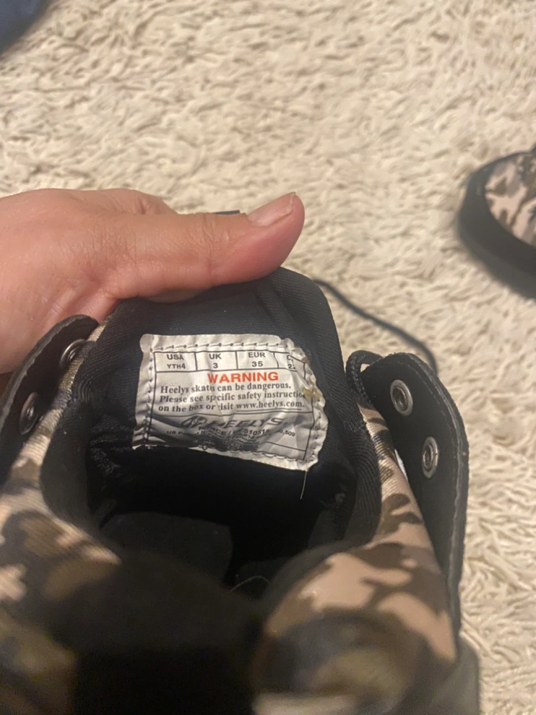 Heelys Camo Roller Shoes Size 3 Youth - photo 2