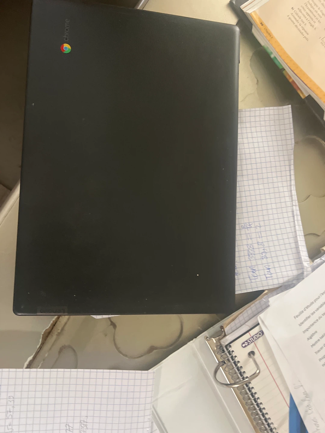 Black Chromebook Lenovo Laptop