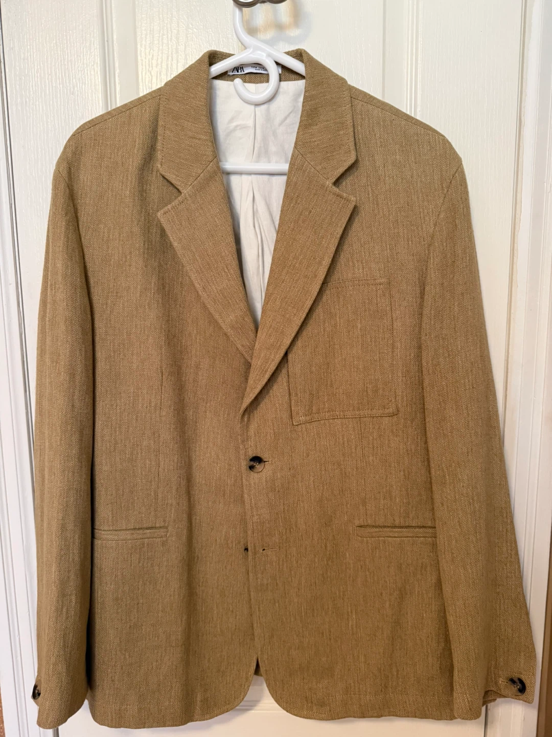 ZARA Men's Blazer Tan Size Medium