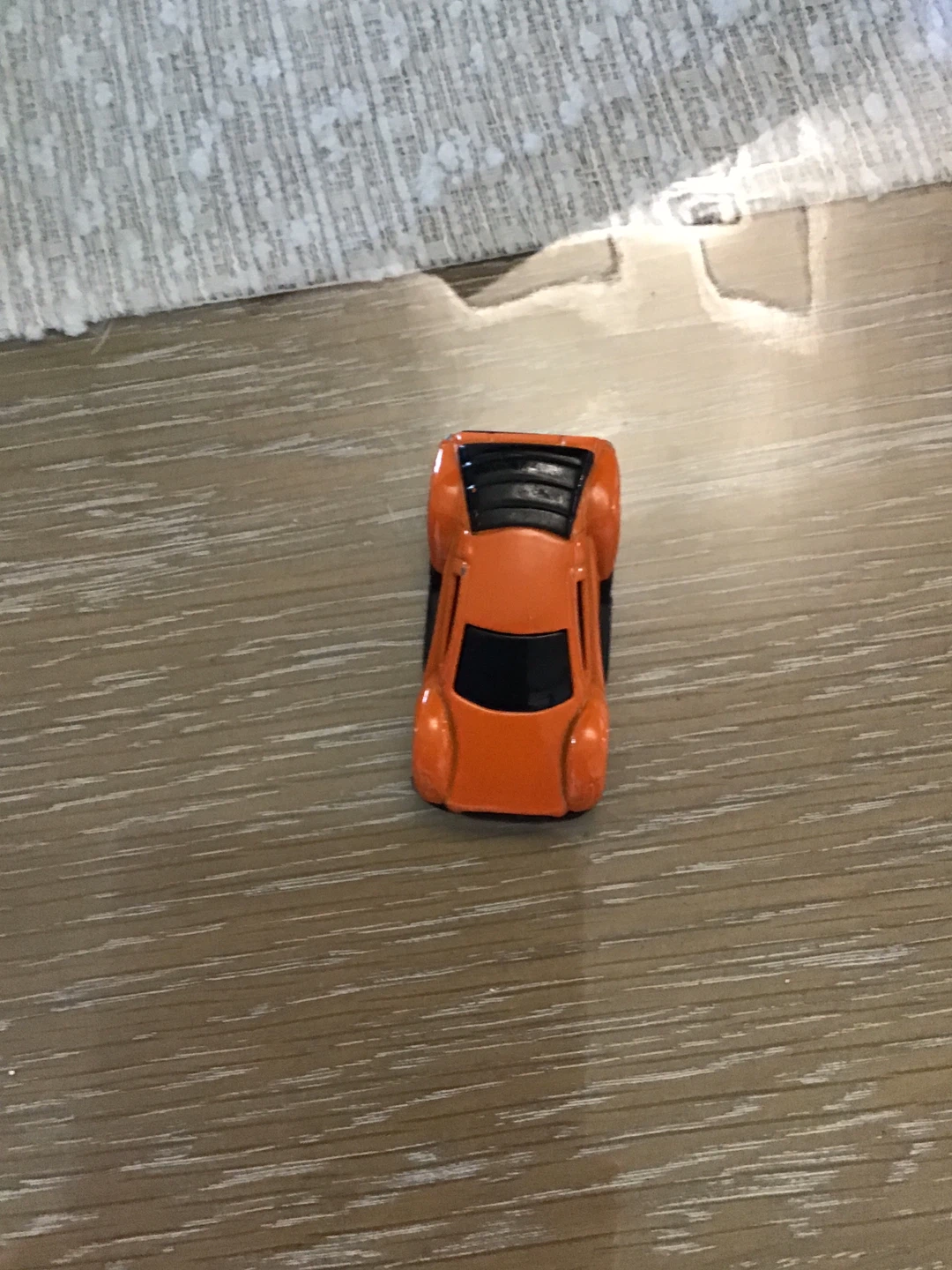 Orange toy car