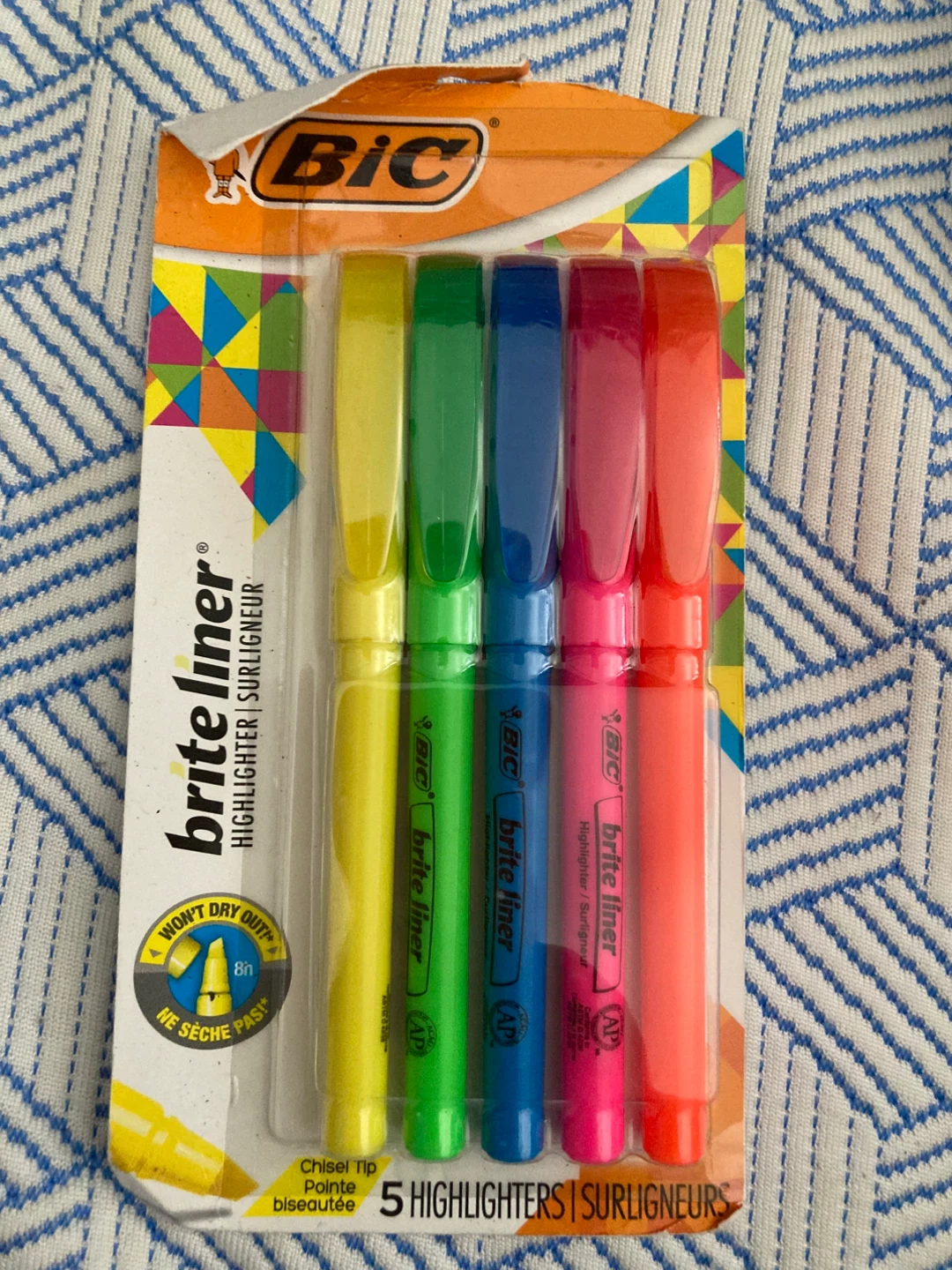 Bic Brite Liner Highlighters - 5 Pack⚽️