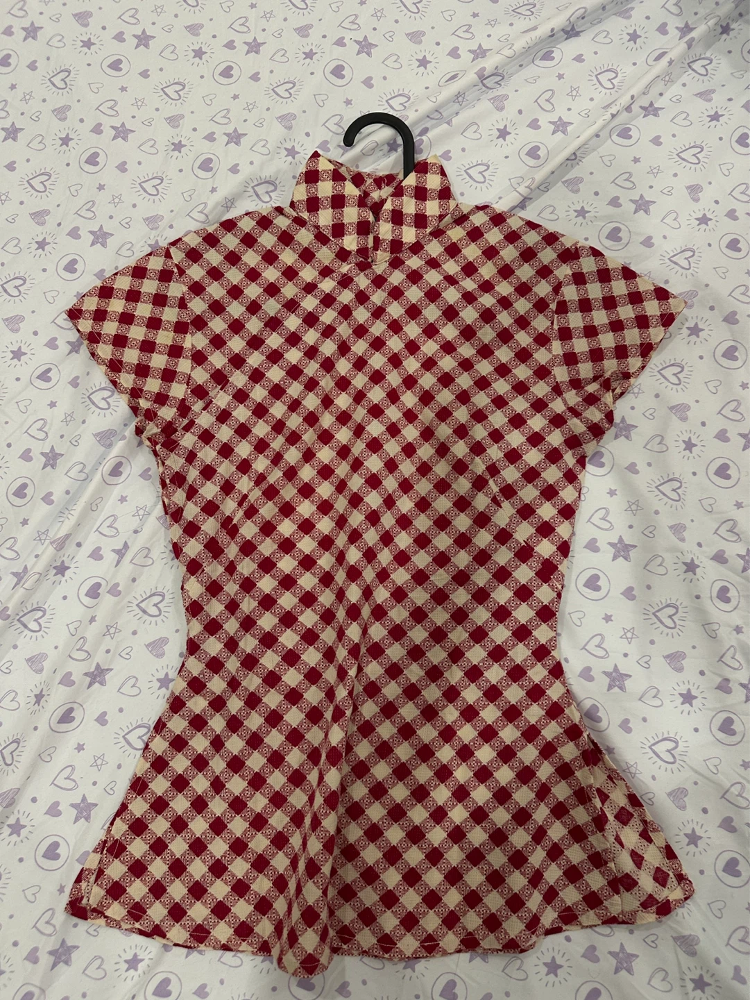 Red Gingham Vintage Top
