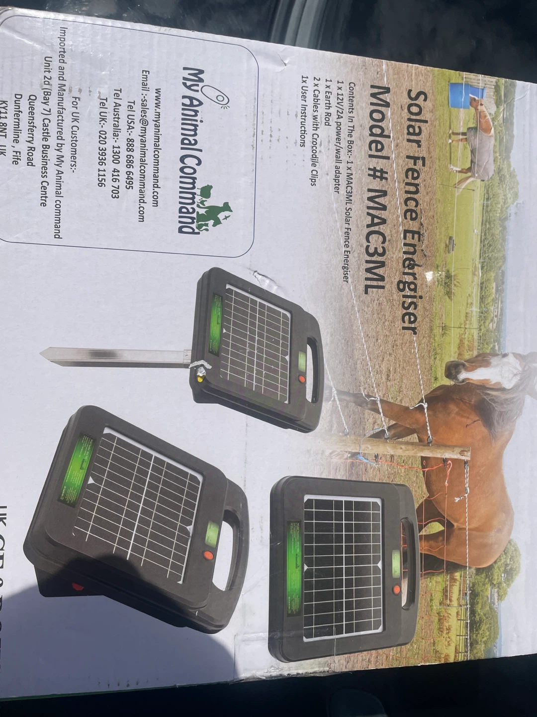 My Animal Command MAC3ML Solar Fence Energiser - photo 3