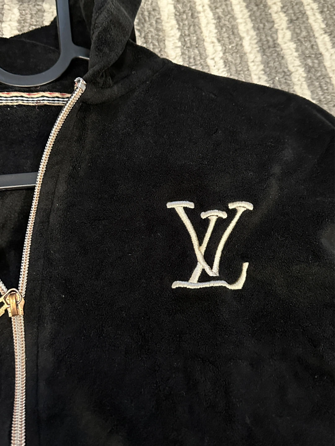 Louis Vuitton Velour Zip-Up Hoodie - photo 2