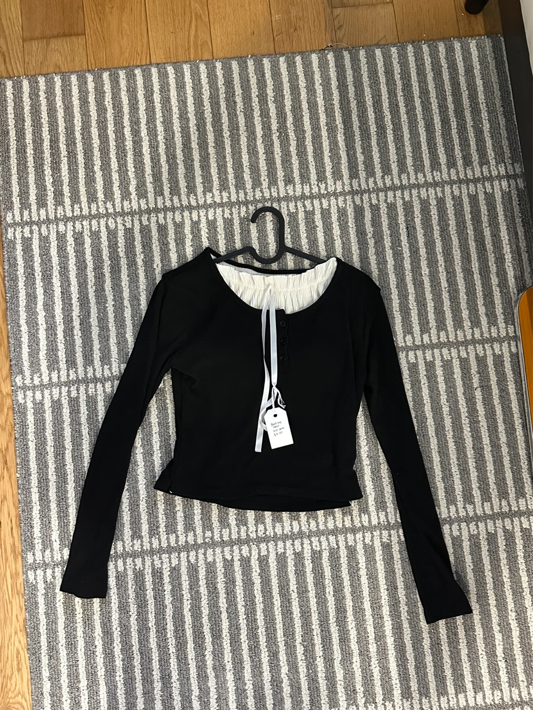 Black Long Sleeve Top