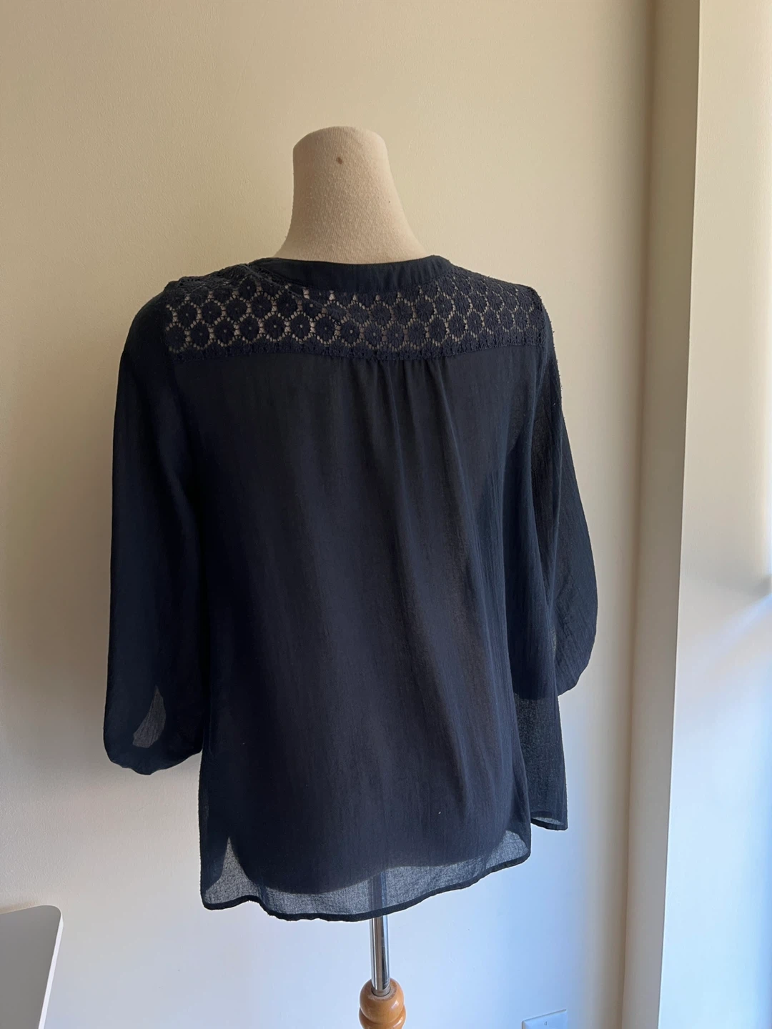 Navy blue tunic blouse - Size M - photo 3