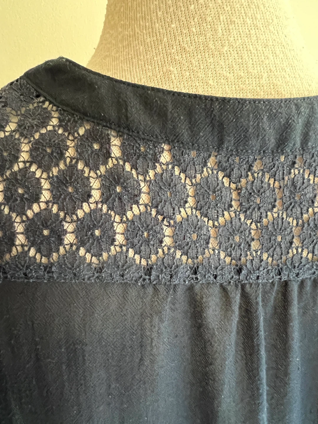 Navy blue tunic blouse - Size M - photo 4