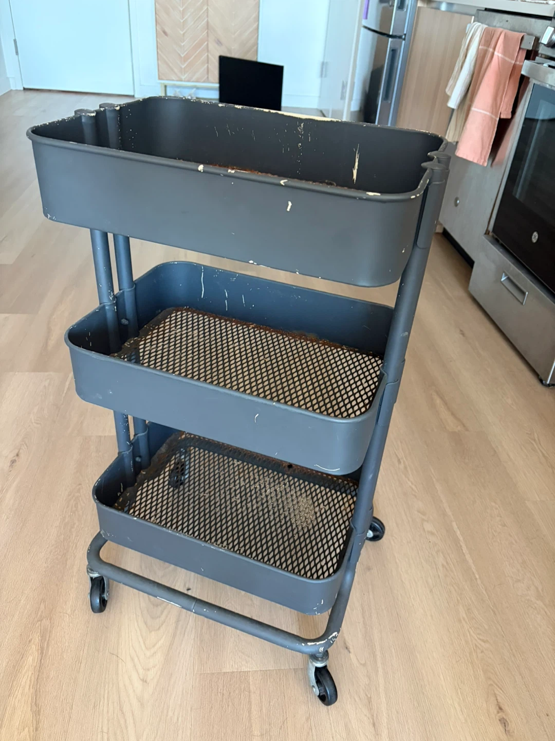 3-Tier IKEA Rolling Cart - photo 3