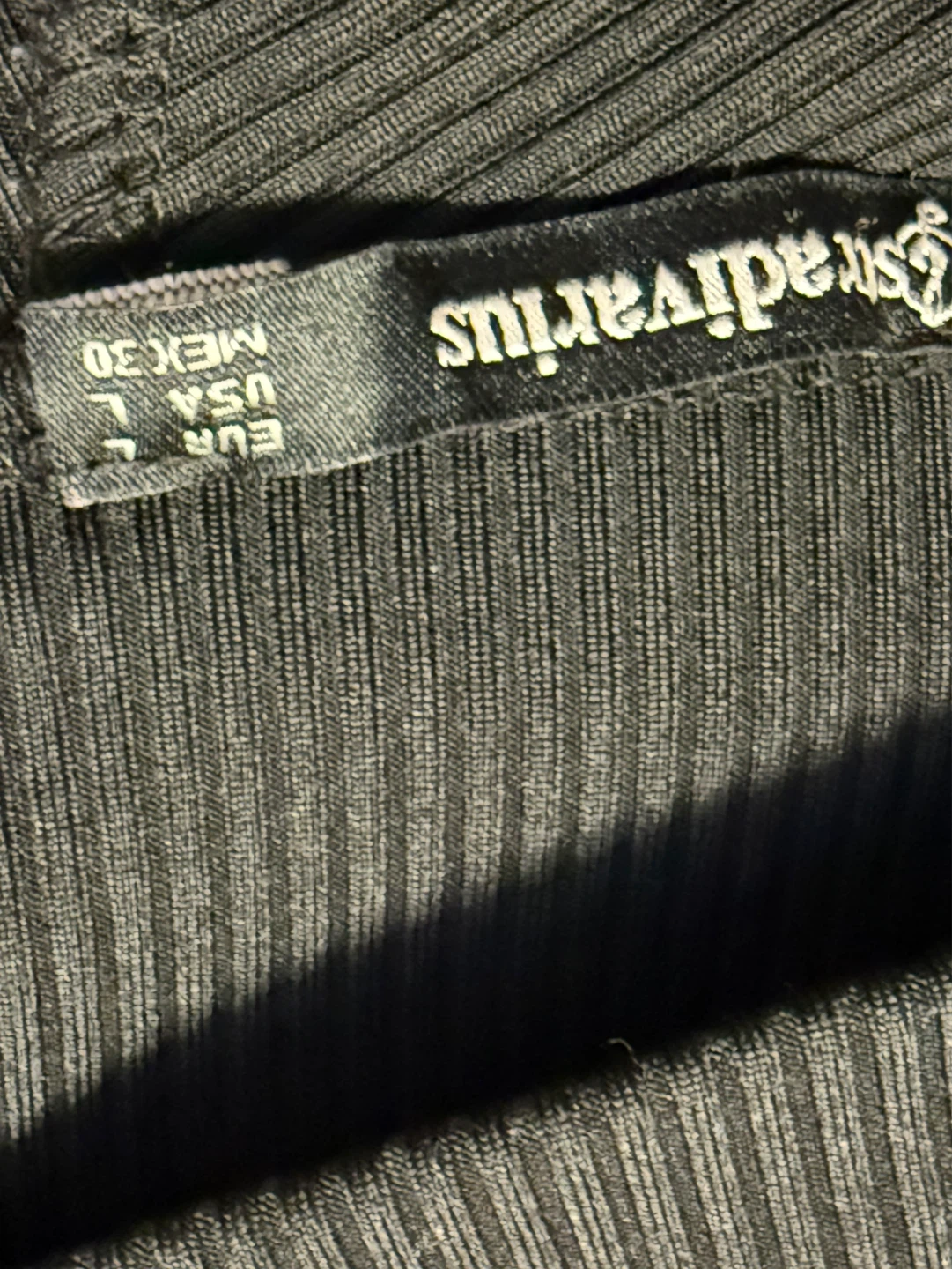 Stradivarius Black Ribbed Cross-Over Bodysuit - photo 4