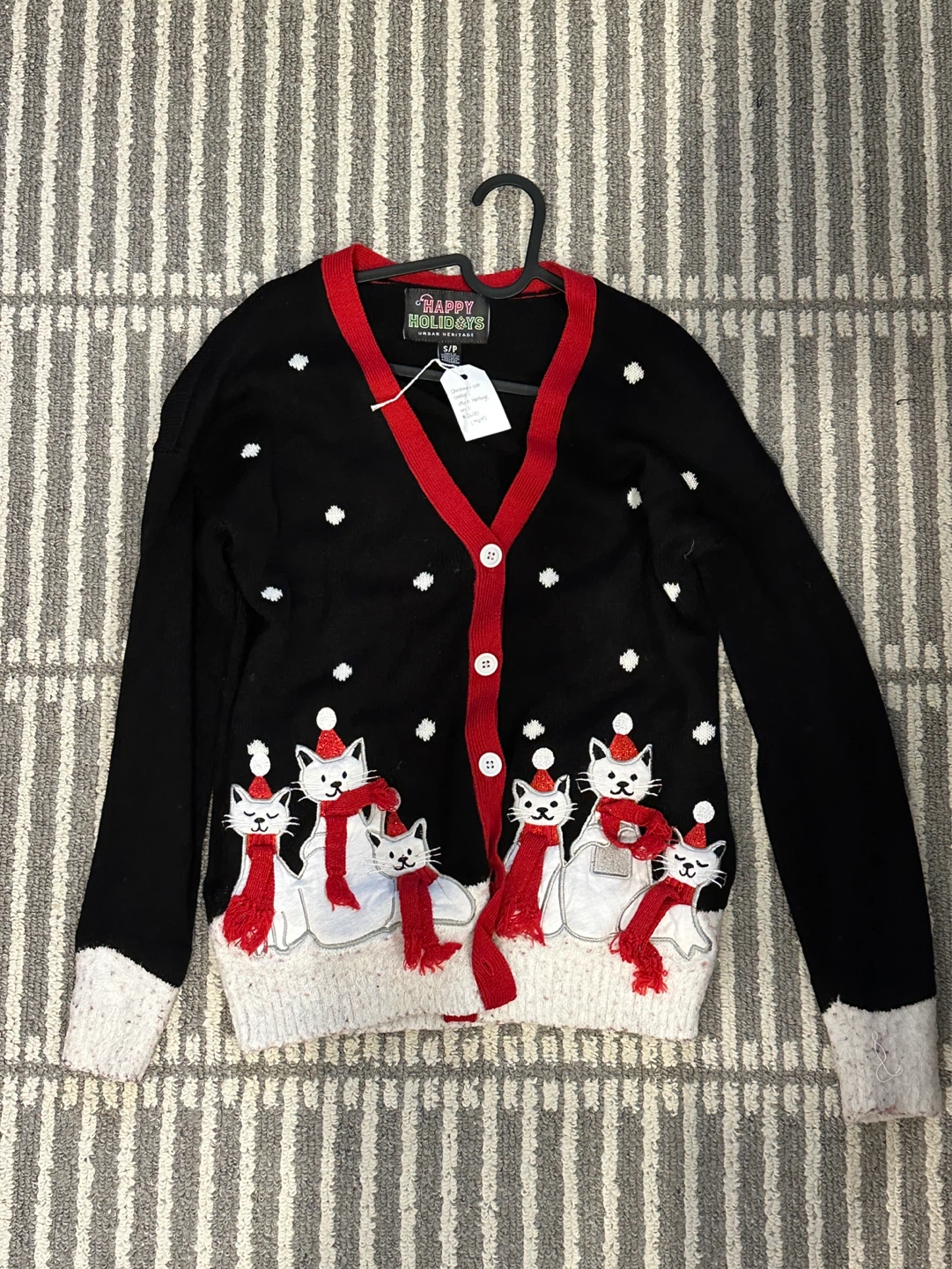 Happy Holidays Cat Cardigan