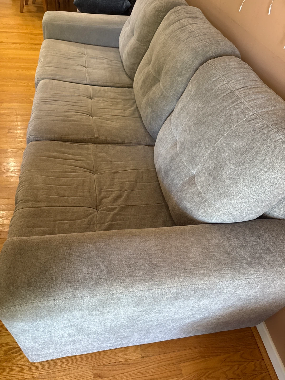 Grey 3-Seater Sofa - photo 2