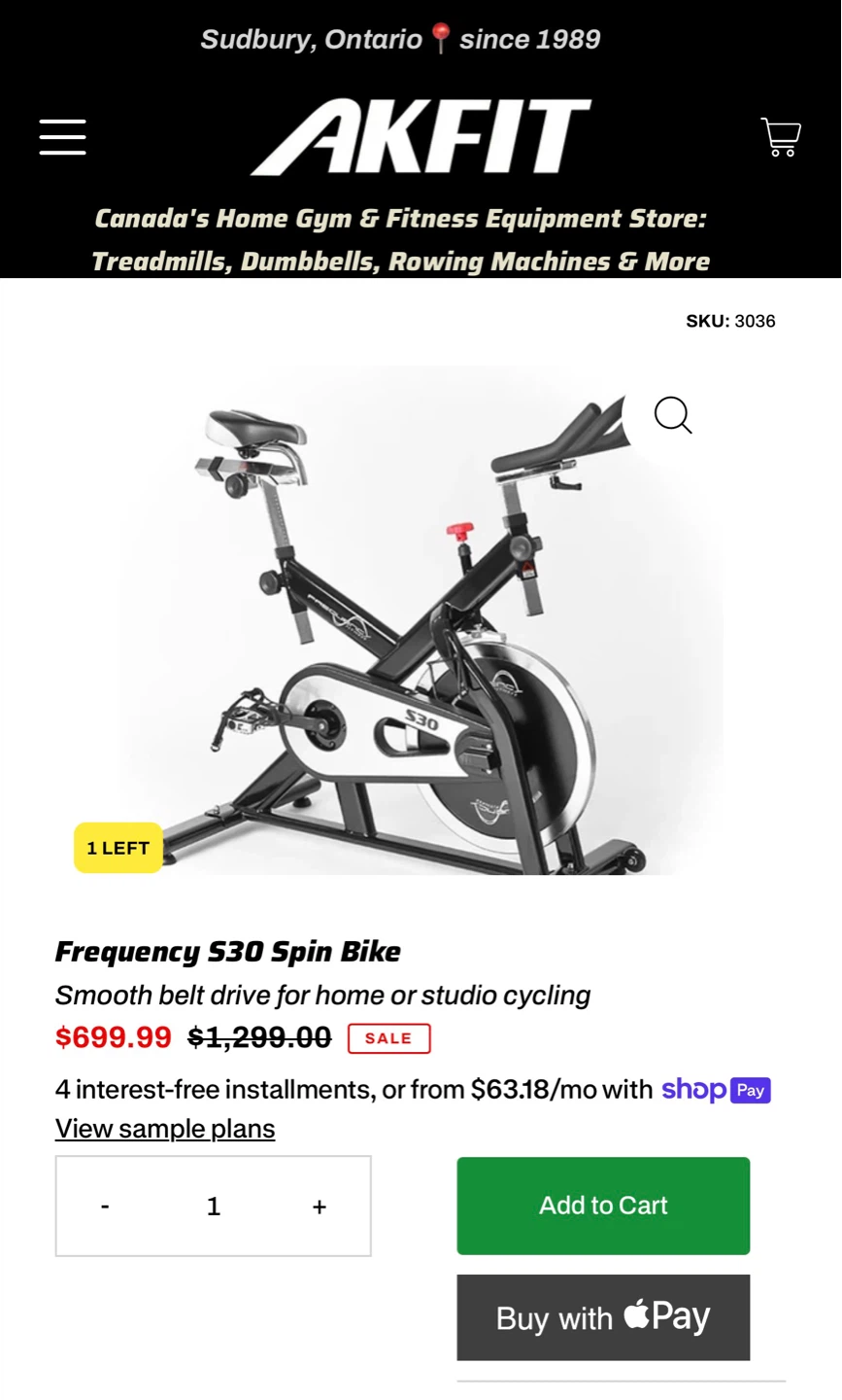 Frequency Fitness S30 indoor spin bike. - photo 2
