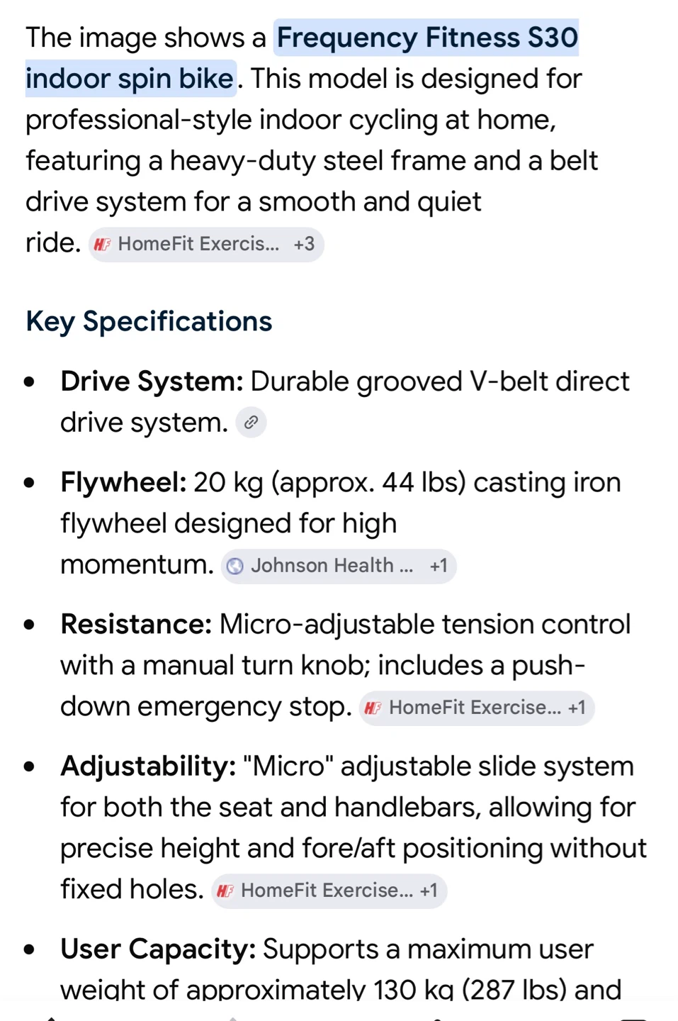Frequency Fitness S30 indoor spin bike. - photo 3