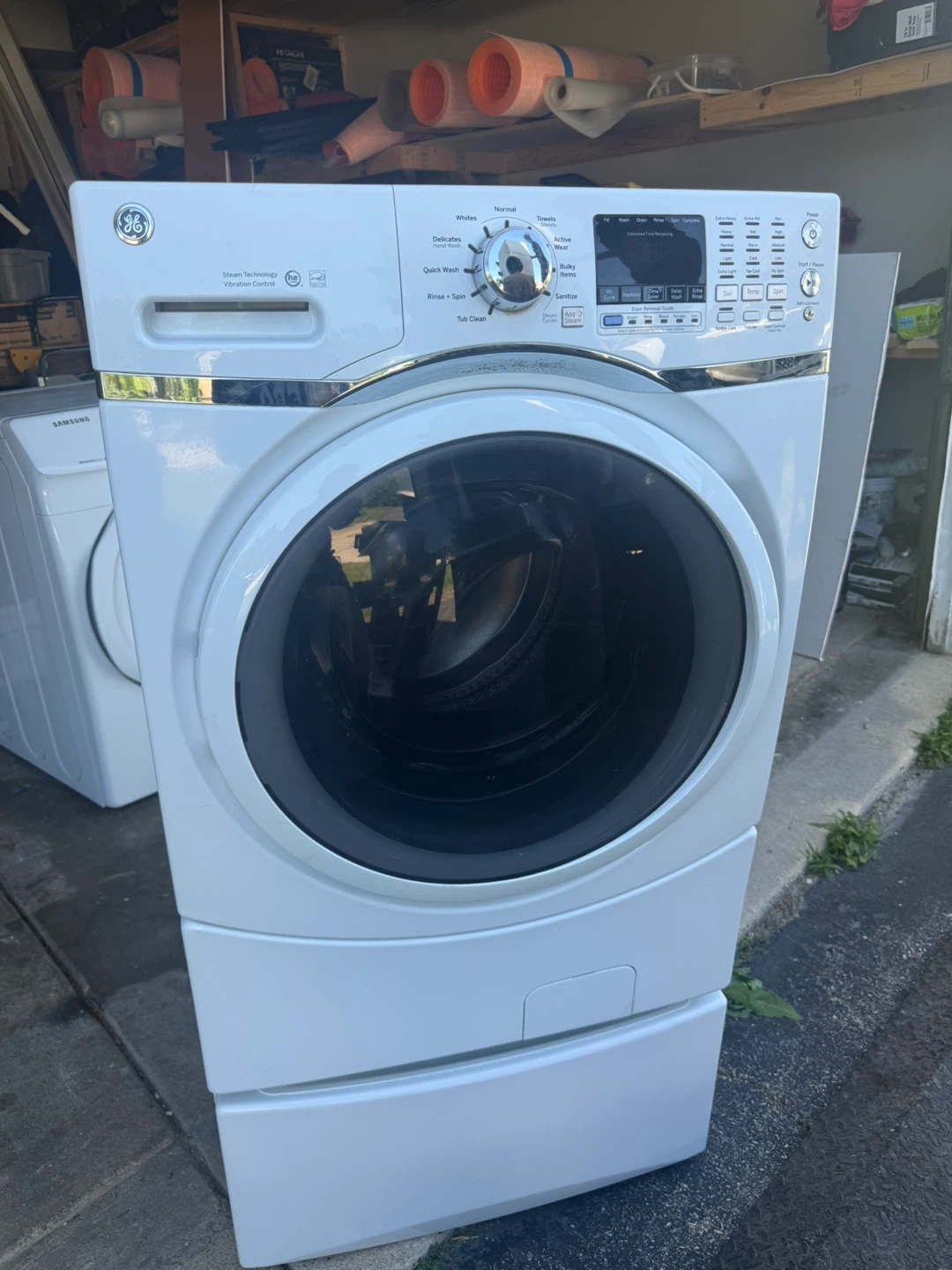 GE Front Load Washing Machine & Samsung front-loading dryer - photo 2