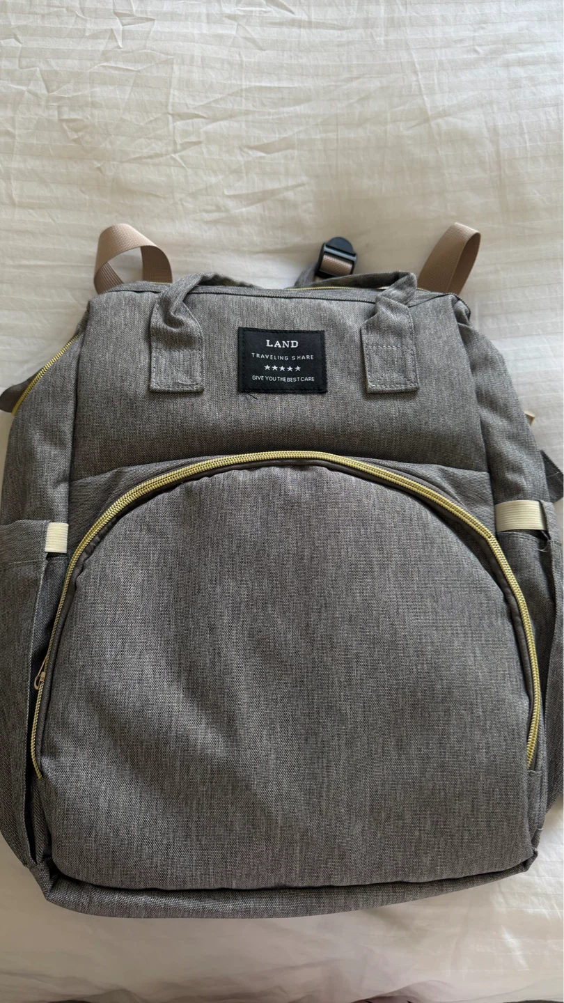 LAND Diaper Bag Backpack with Bassinet