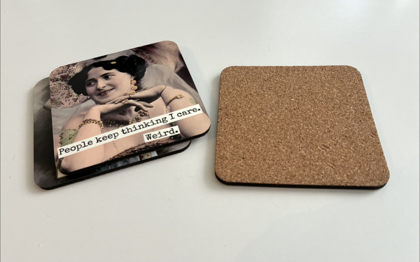 Set of 3 quirky coasters - photo 3