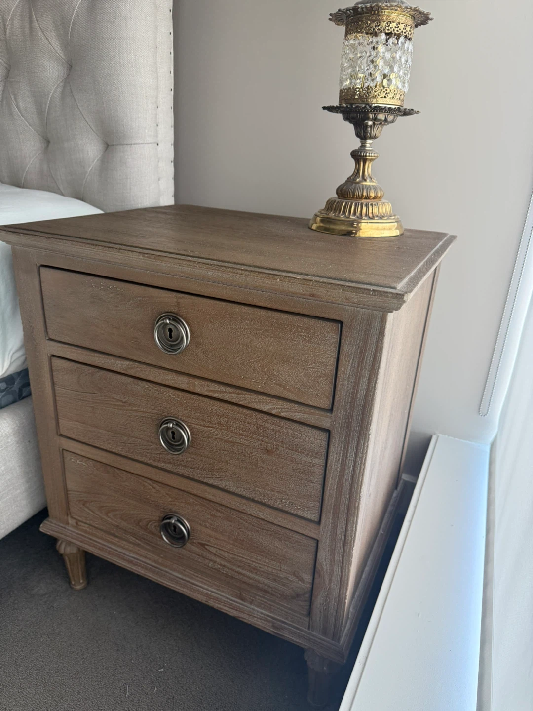 RH solid wood nightstands - photo 3