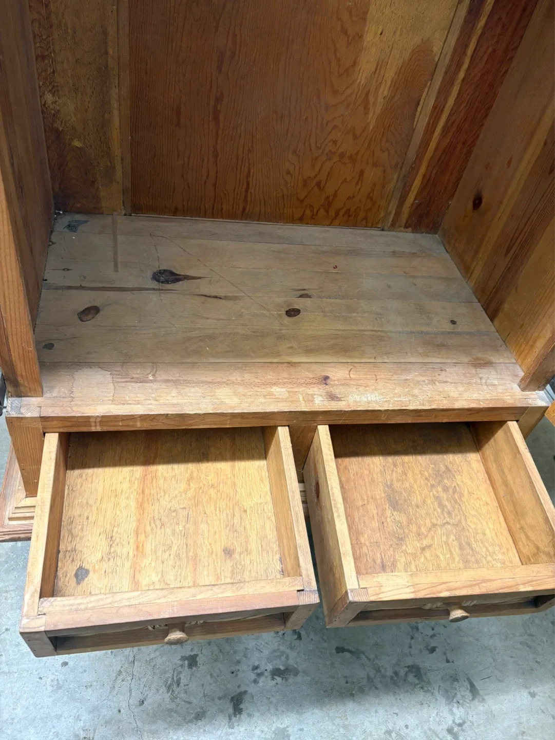 Solid Wood Cabinet with Drawers - photo 4
