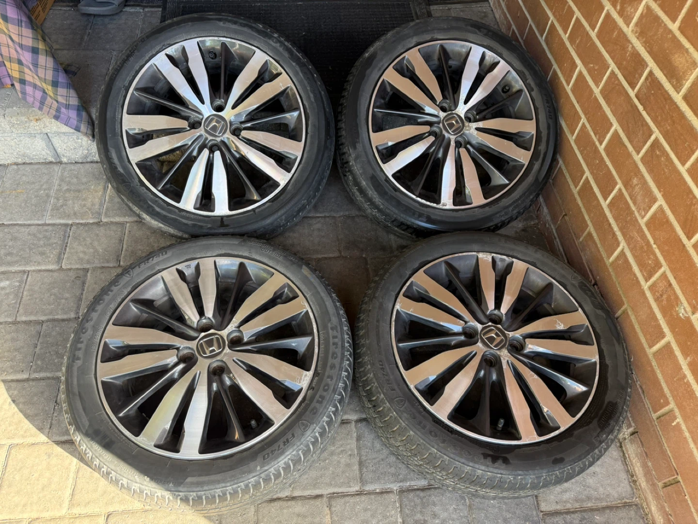 Honda fit Alloy Wheels and Tires Set (4) ⚽