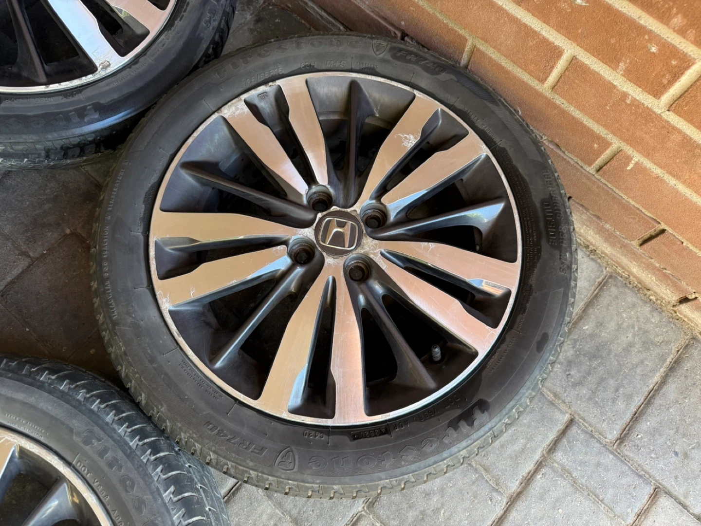 Honda fit Alloy Wheels and Tires Set (4) ⚽ - photo 3