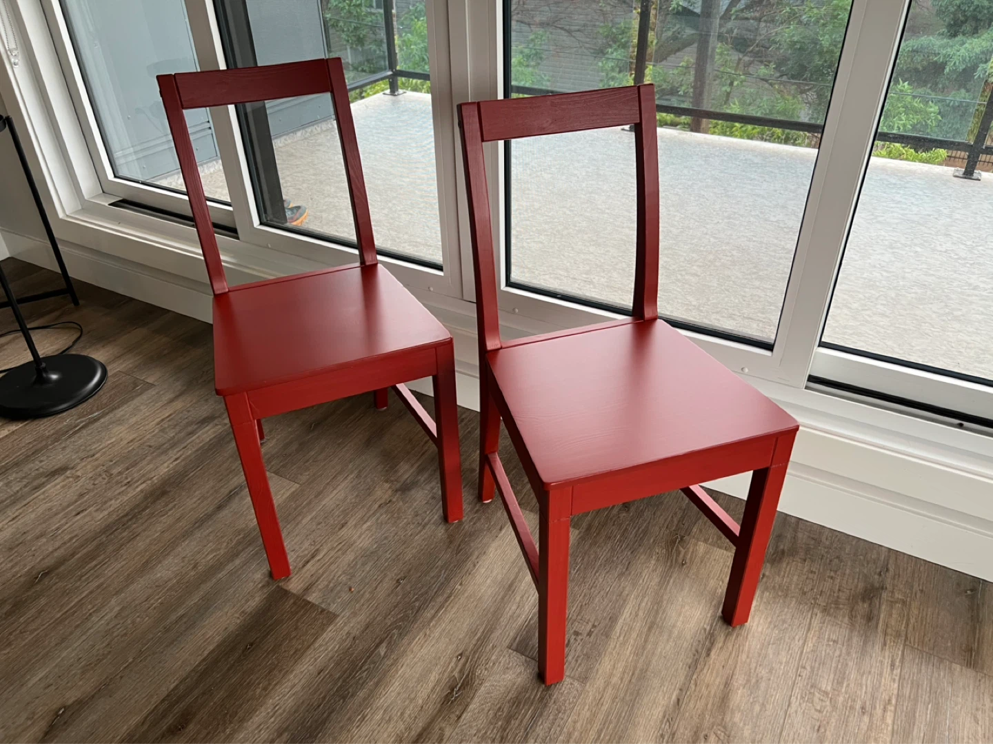 Red Wooden Dining Chairs (Set of 2), IKEA - photo 2
