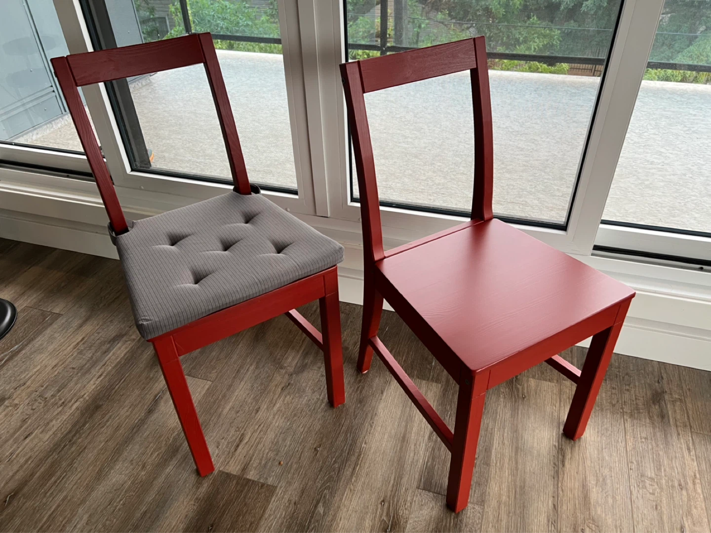 Red Wooden Dining Chairs (Set of 2), IKEA
