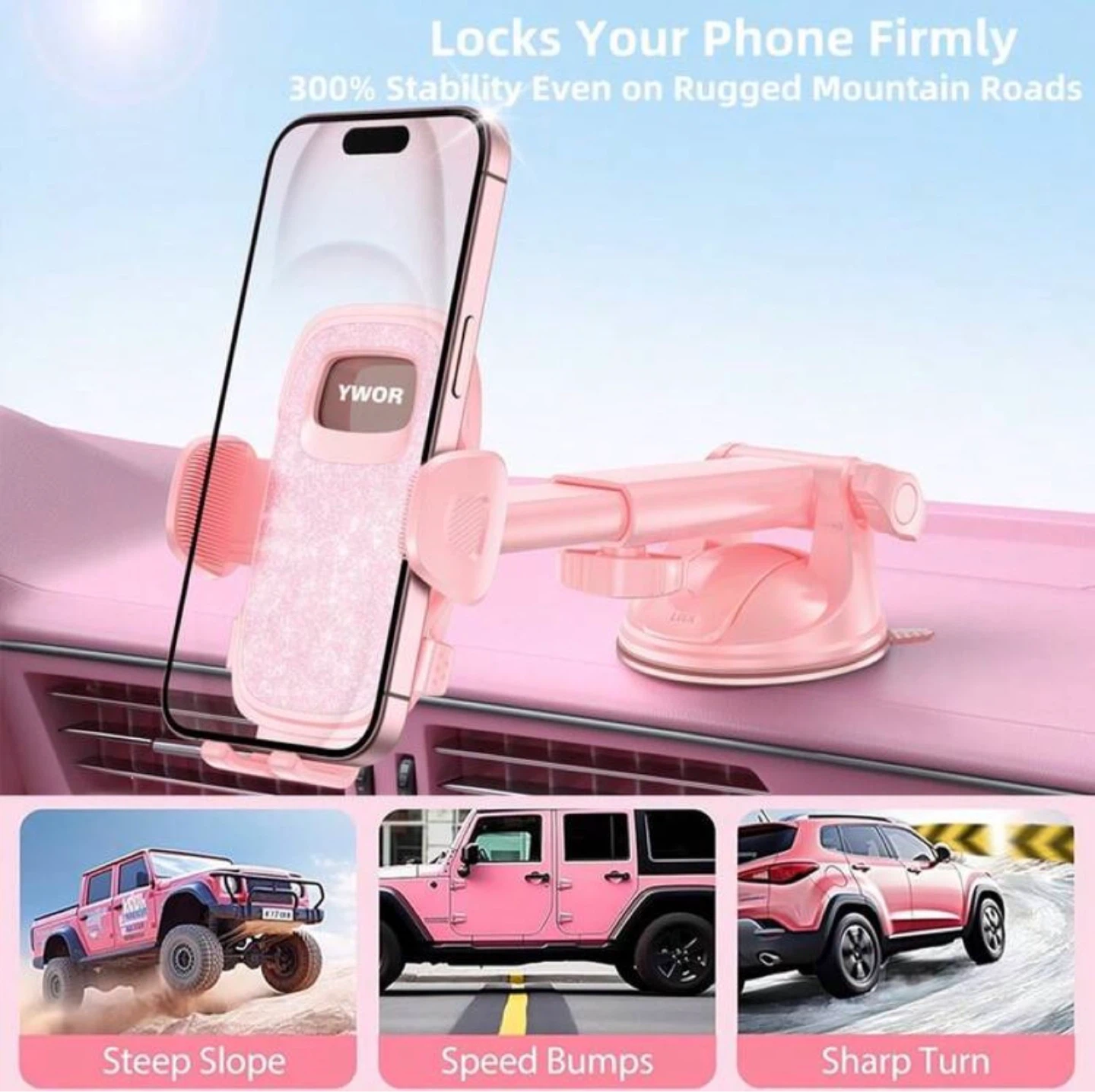 Adjustable Long Arm Car Phone Mount - photo 3