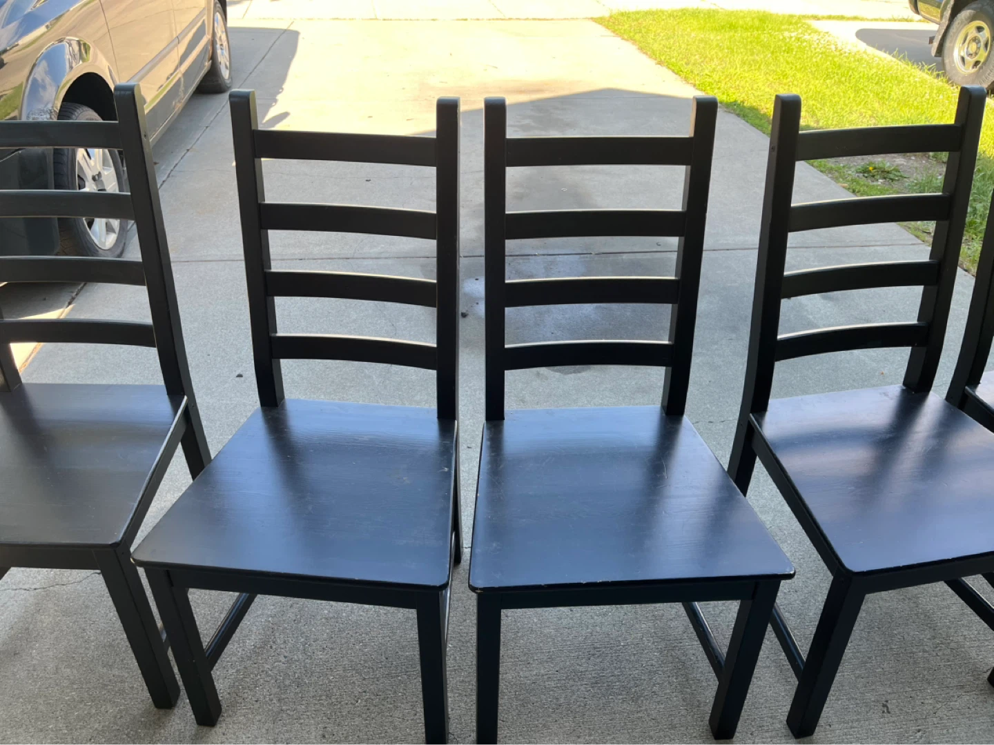 IKEA KAUSTBY Black Dining Chairs (Set of 4) - photo 2