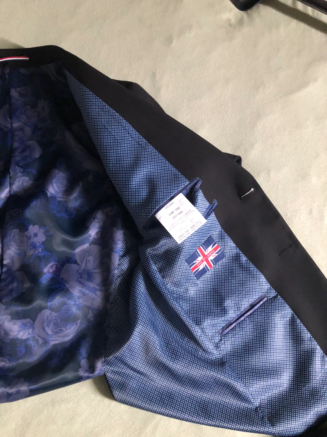 Soul of London Black Suit Jacket and Trousers - CAD 38S - photo 4