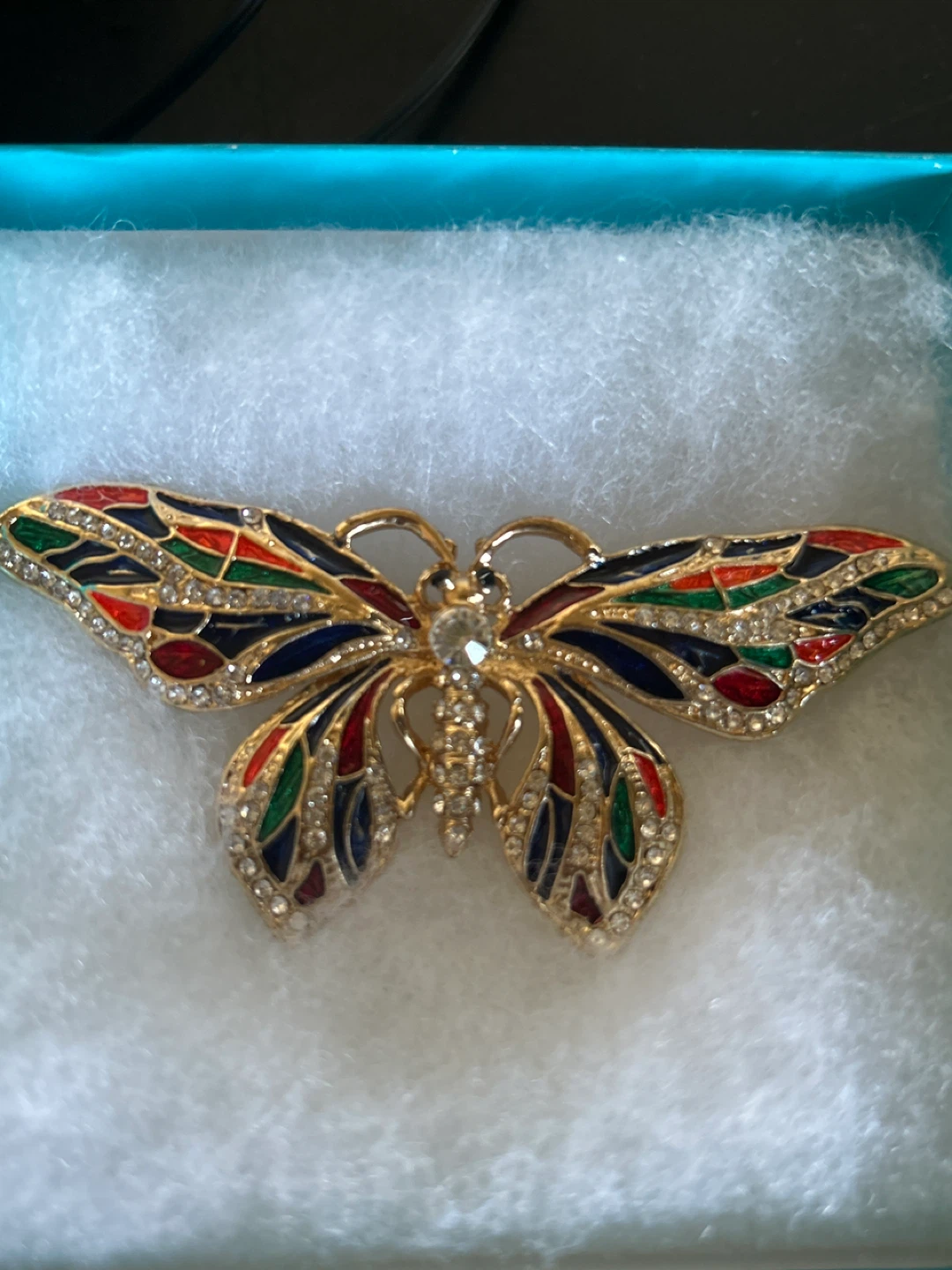 ⚽️Enamel Butterfly Brooch with Rhinestones