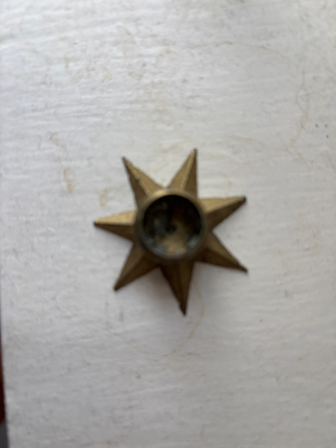 ⚽️Vintage Brass Star Candle Holder Denmark