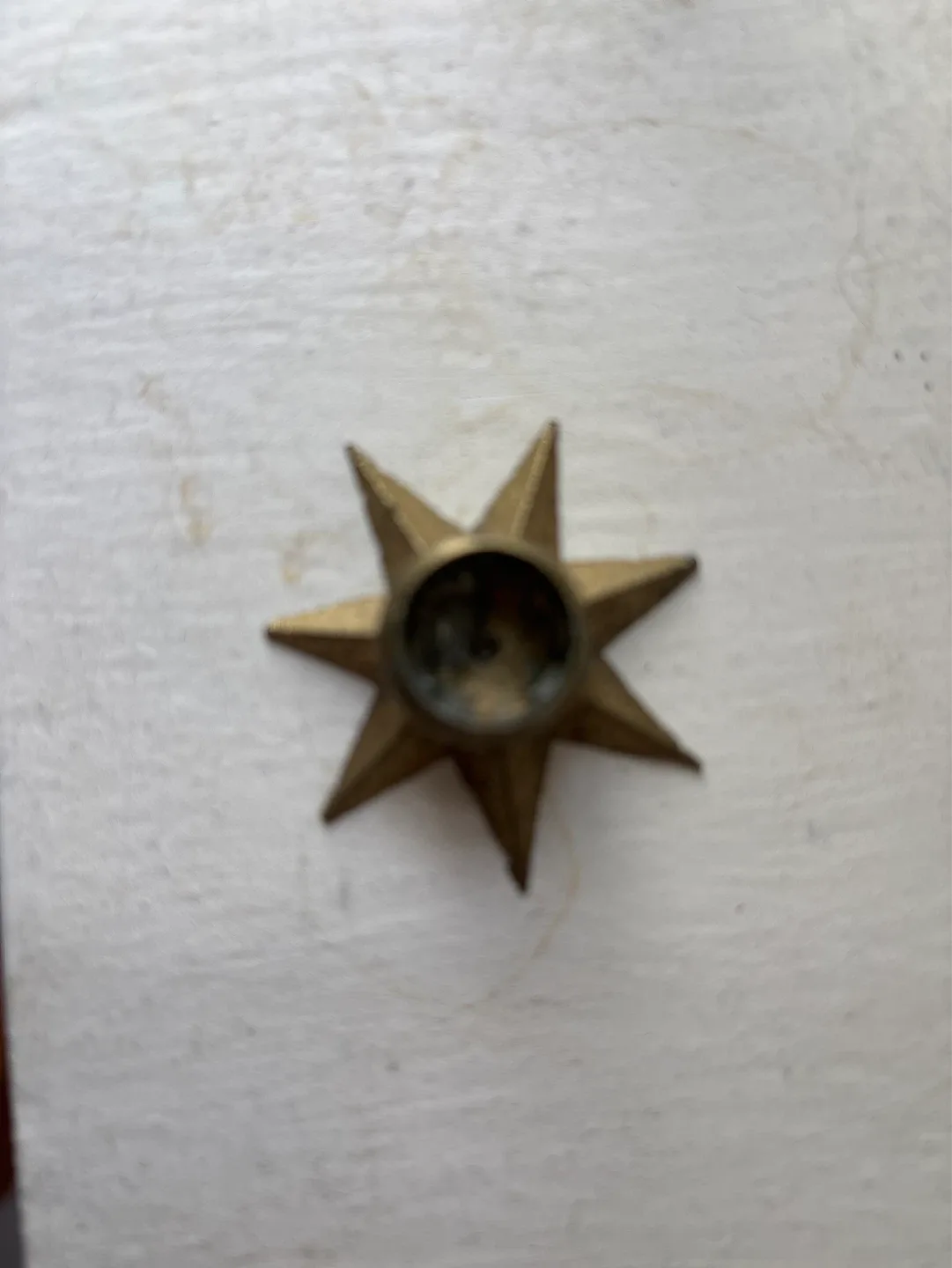 ⚽️Vintage Brass Star Candle Holder Denmark