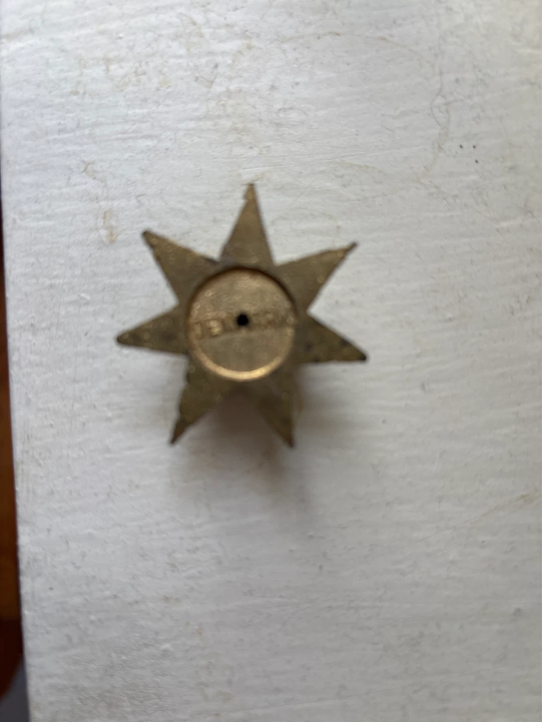 ⚽️Vintage Brass Star Candle Holder Denmark - photo 2
