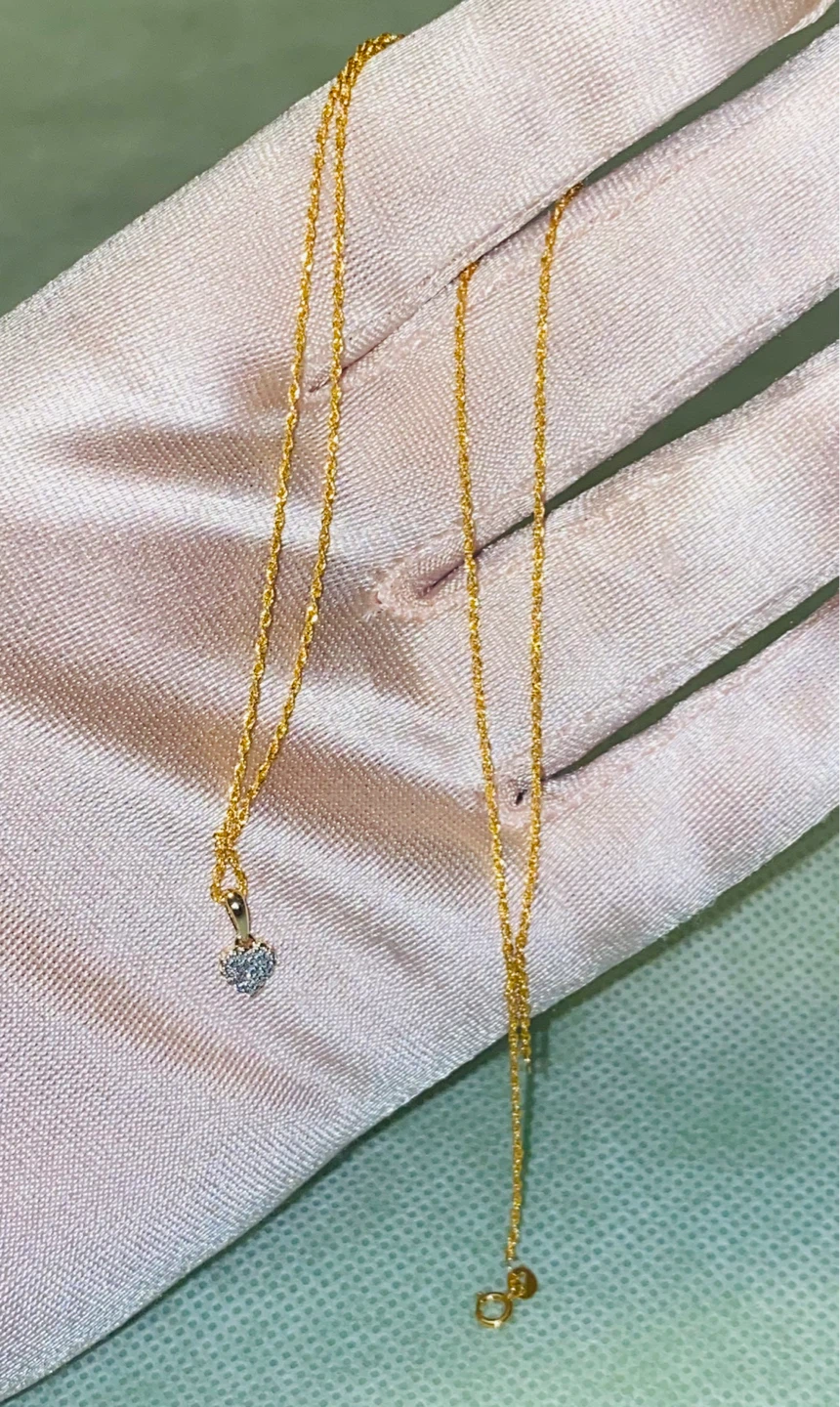 18K/14K Gold Diamond Heart Necklace