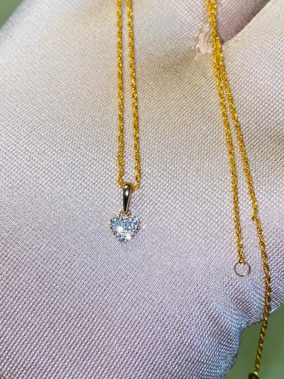 18K/14K Gold Diamond Heart Necklace - photo 2