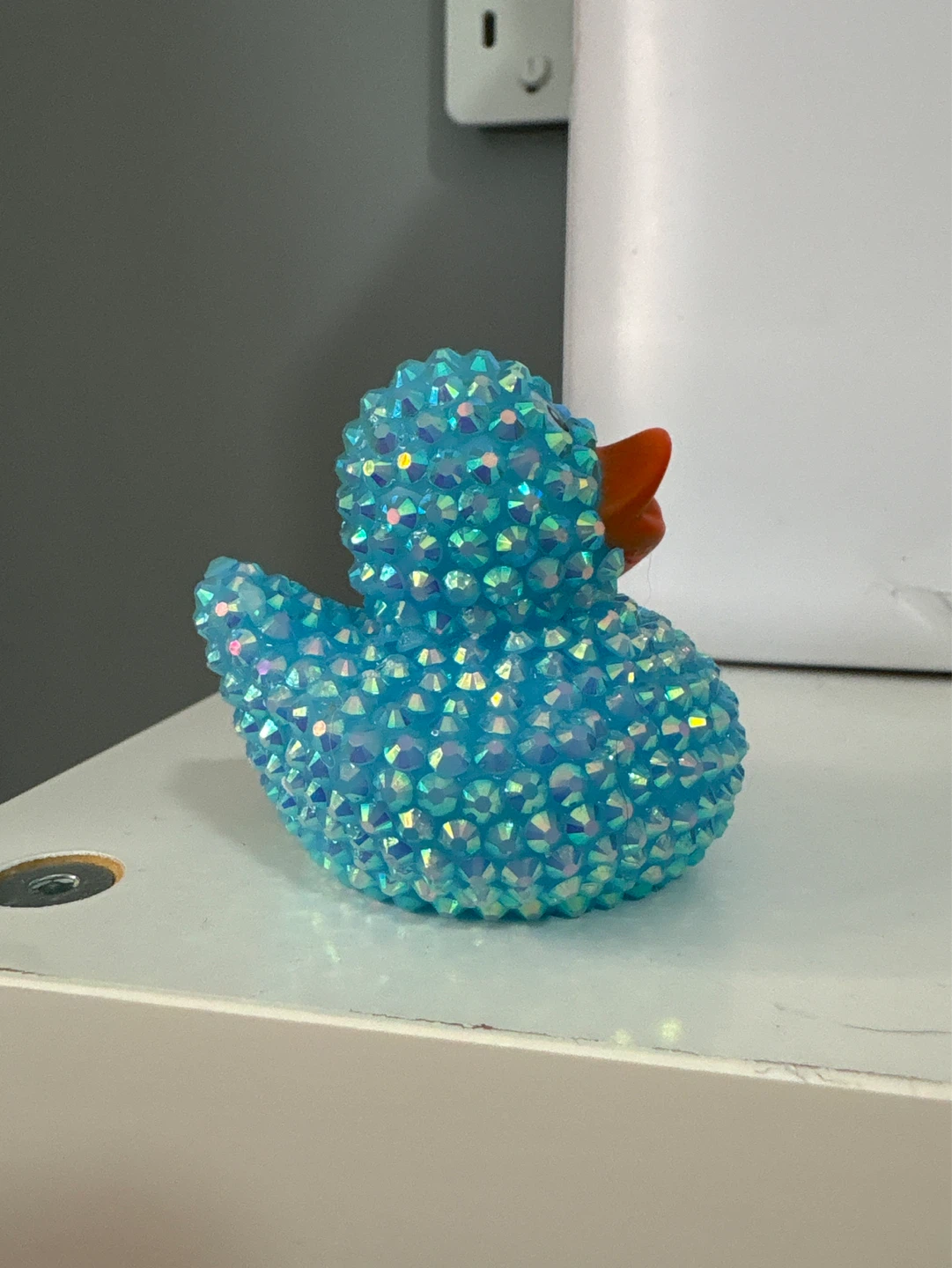 Hand bedazzled duck key chain - photo 4