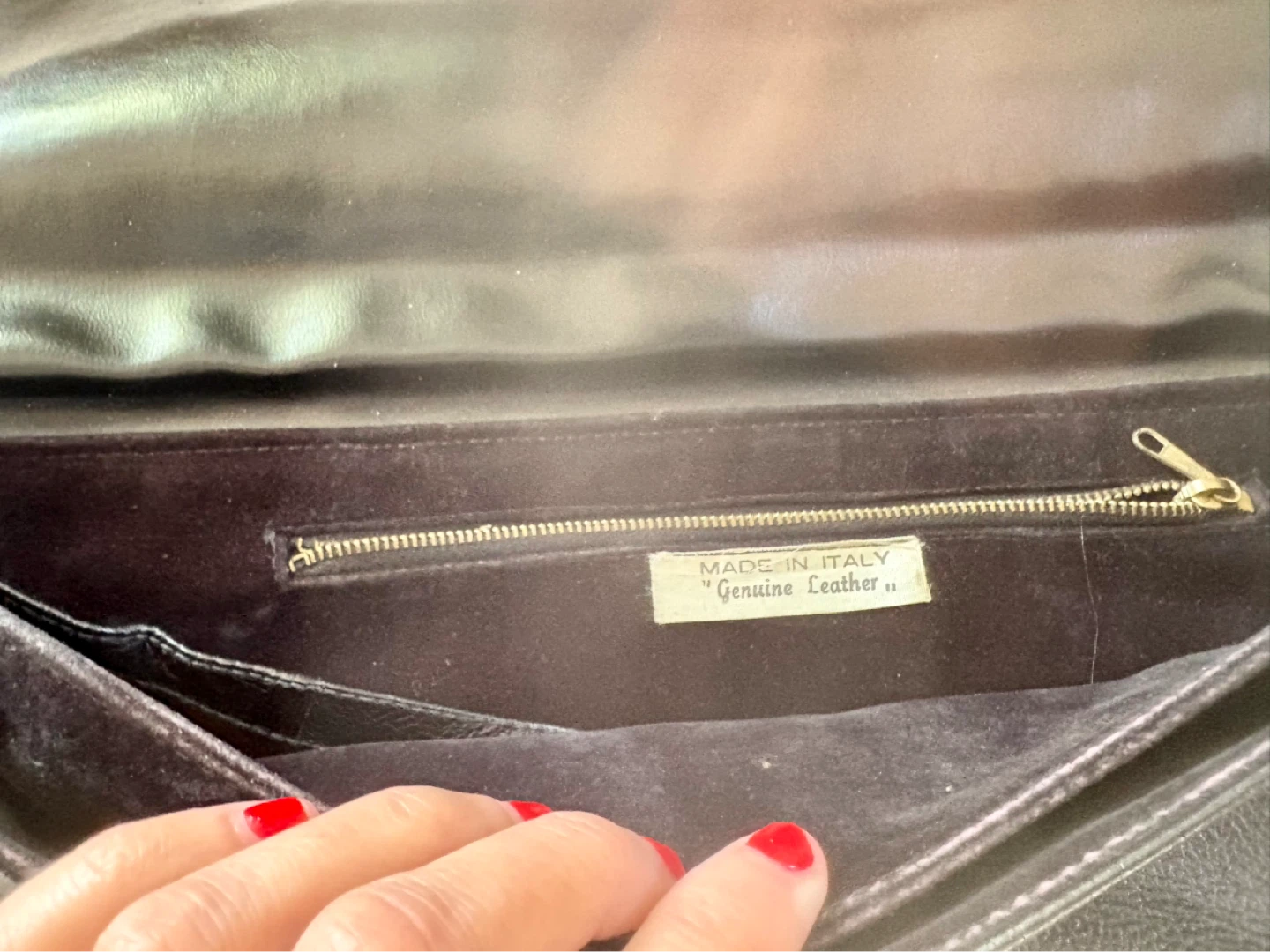 $25 each Vintage Brown and Black Leather Clutch Purses - photo 5