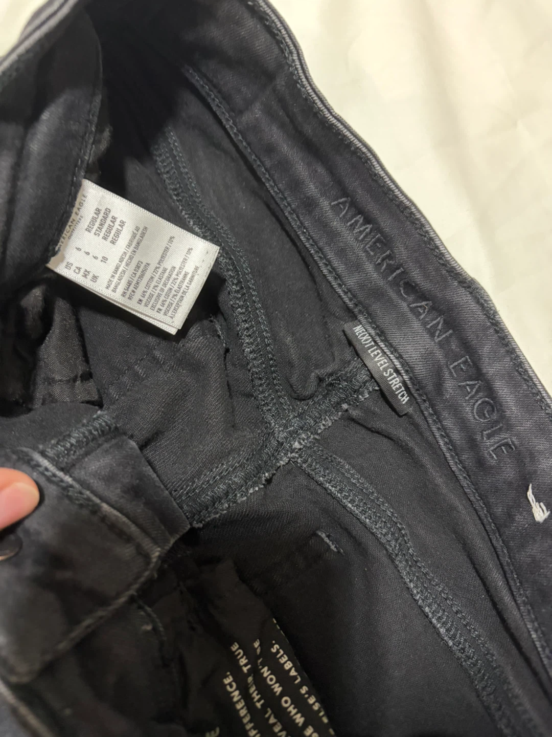 American Eagle Black Ripped Jeans - photo 3