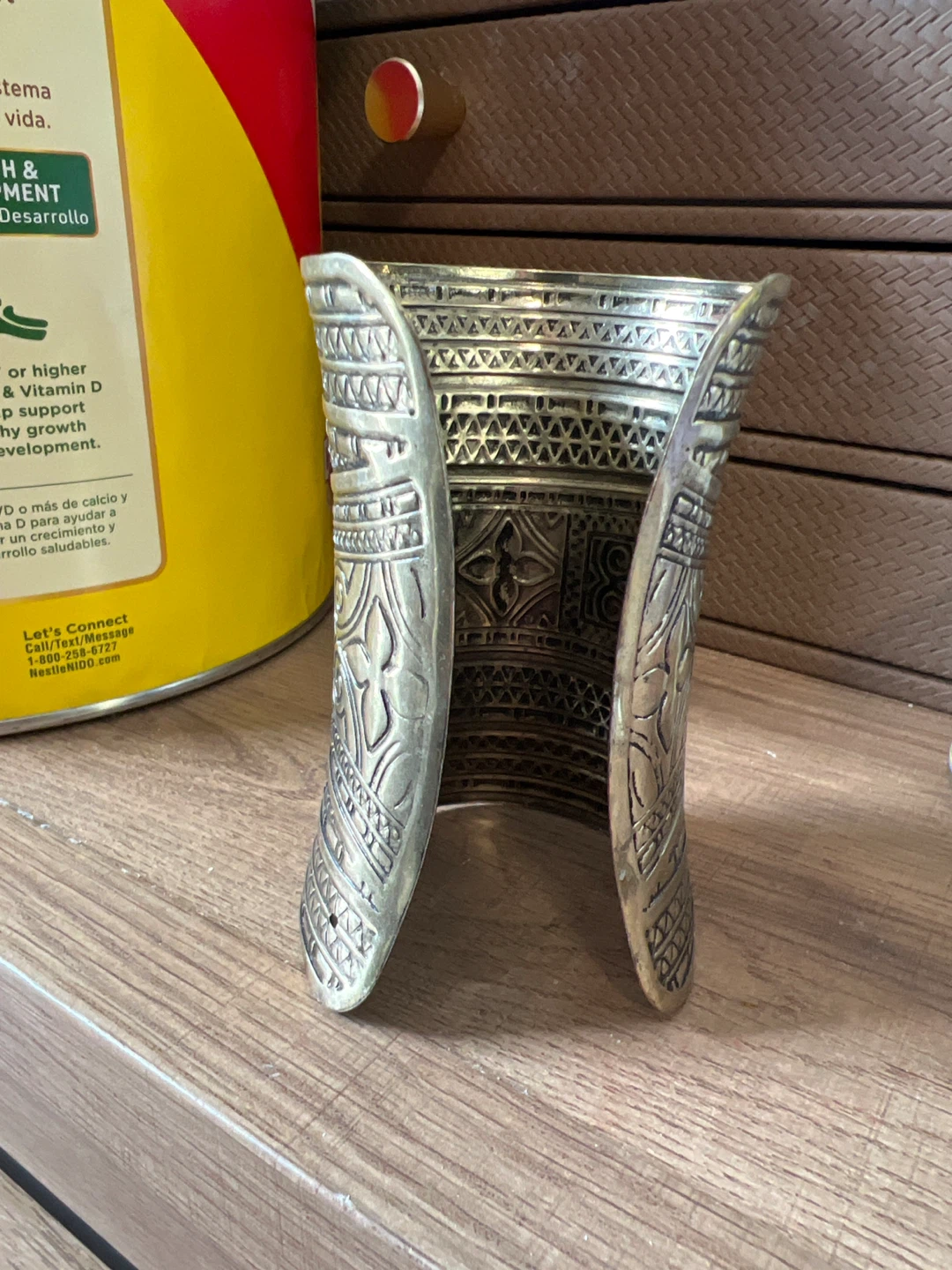 Ornate Metal Cuff Bracelet ⚽