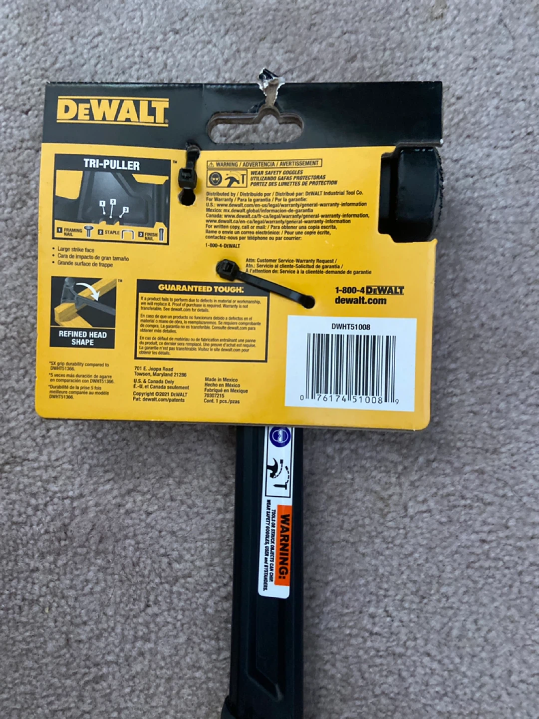 DeWalt 22 oz ToughSeries Demo Hammer - photo 3