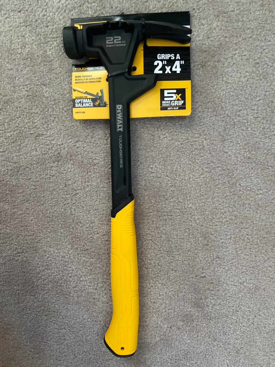 DeWalt 22 oz ToughSeries Demo Hammer