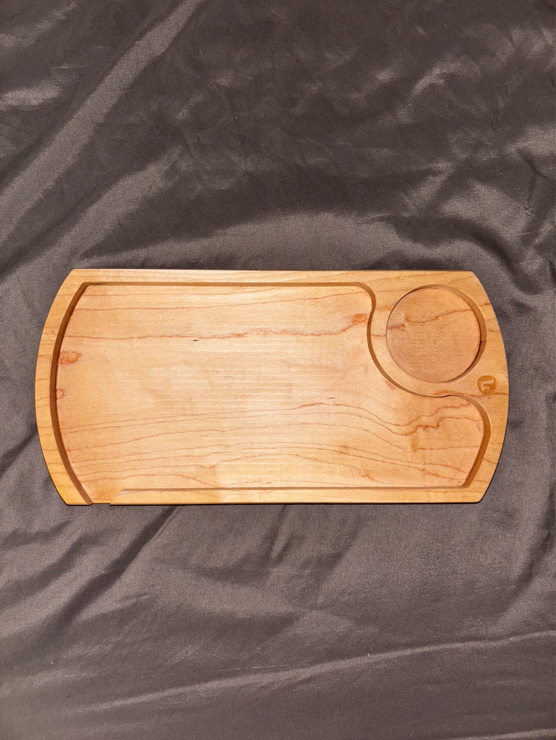 Wooden Rolling Tray with Grinder Holder