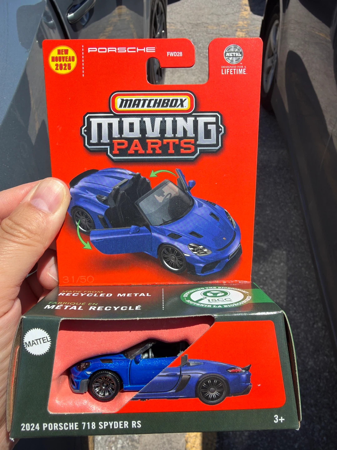 Matchbox Moving Parts 2024 Porsche 718 Spyder RS