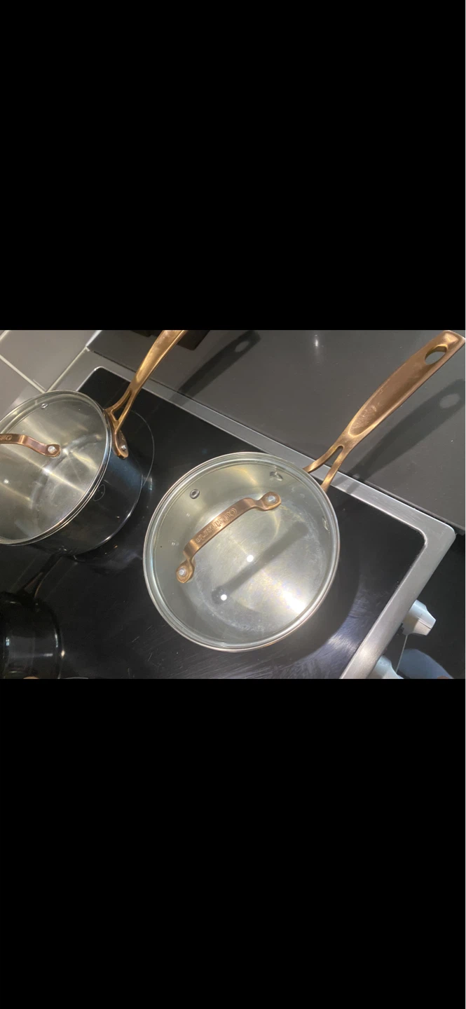 Stainless Steel Pots and Pans Set with Copper Handles ⚽ - photo 4