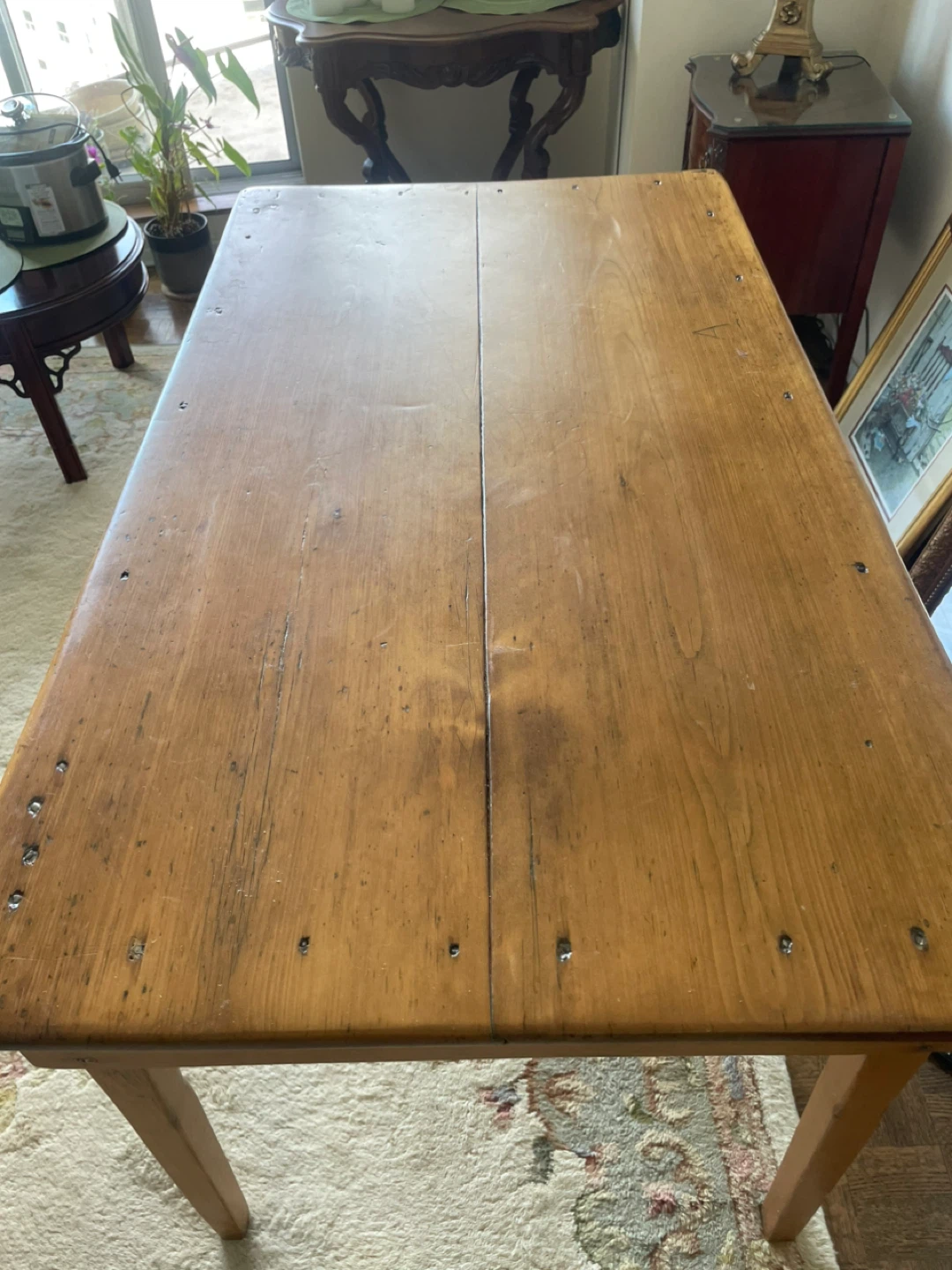 Estate Sale - Antique Pine Harvest Table - photo 2