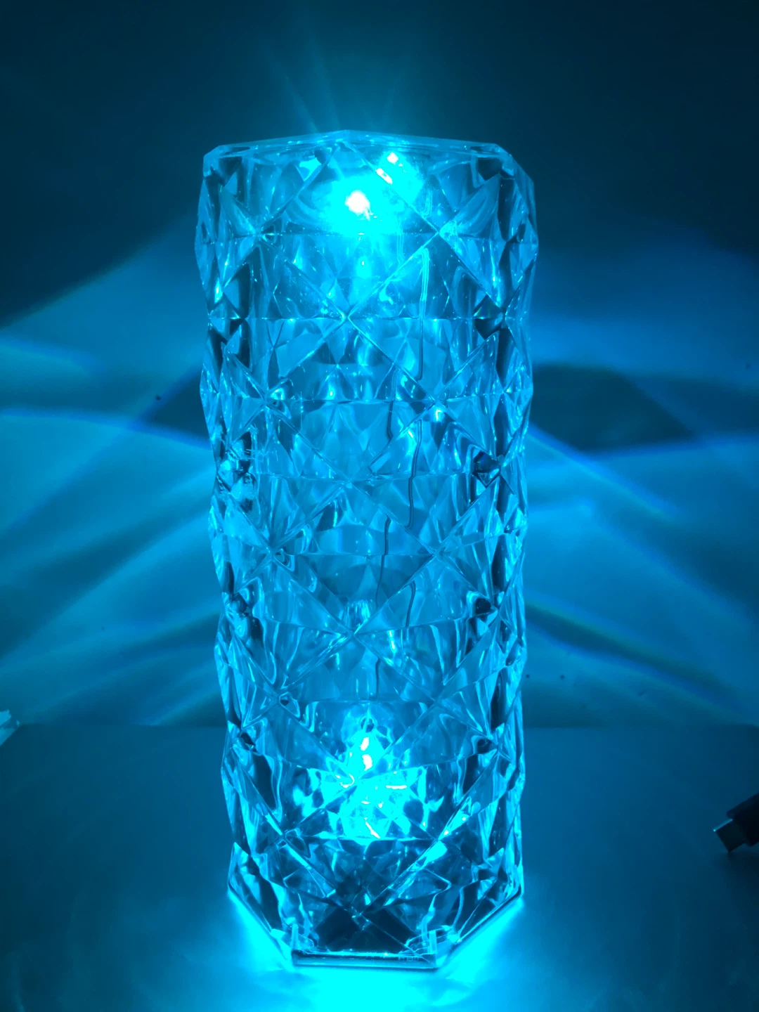 Crystal Diamond Lamp with party and color morph mode