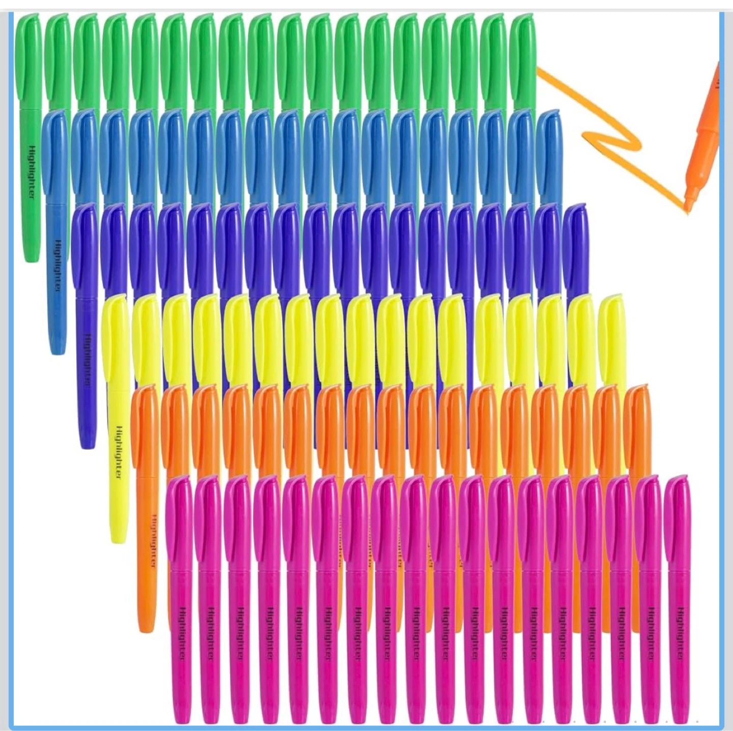 108 Pack Highlighters - Bulk School & Office Supplies